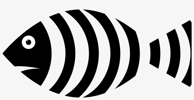 Collection Of Free Clipped Clipart Svg Download - Zebra Fish Black And White, transparent png #1031810