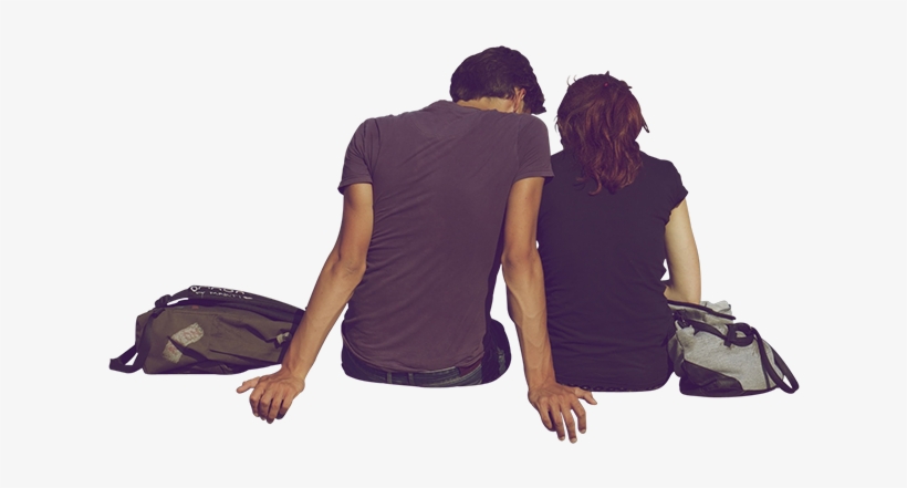 Couple Sitting Png, transparent png #1031947