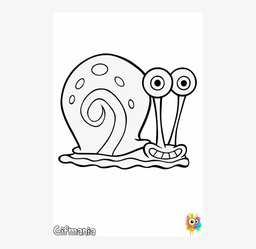 Deformed Retarded Gary The Snail - Gary Spongebob, transparent png #1032161