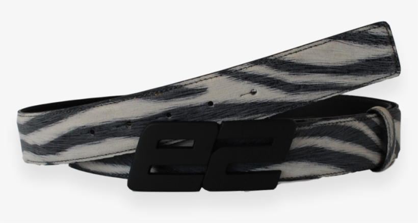 Limited Edition Silver Zebra E2 Leather Belt, transparent png #1032273