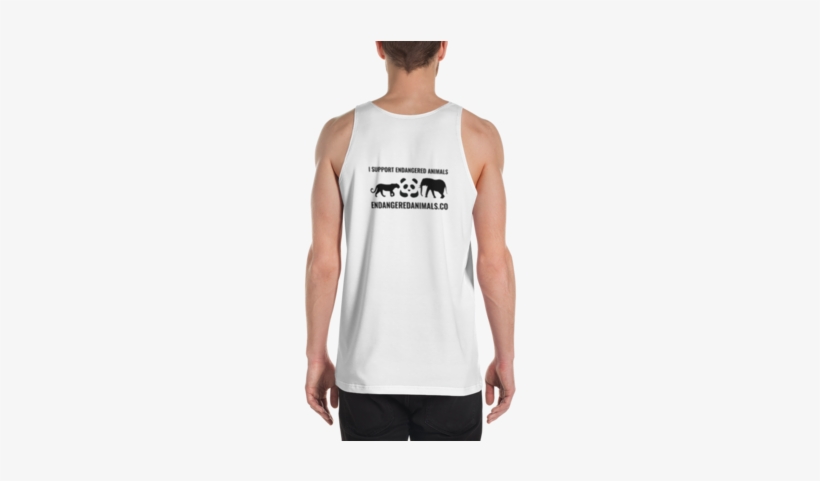 African Wild Dog Print Unisex Tank Top - Sleeveless Shirt, transparent png #1032351