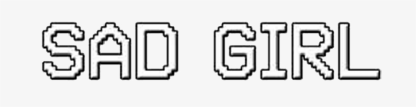 Sad Girl Quotes @drunk Unicornius - Line Art, transparent png #1032379