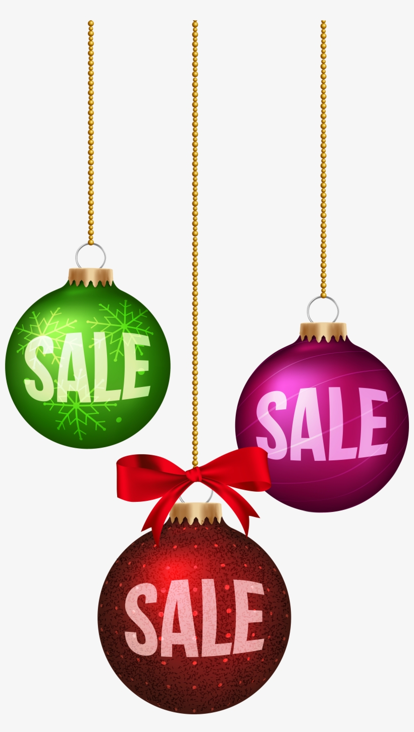 Christmas Balls Sale Decoration Png Clip Art Image - Christmas Ornament, transparent png #1033223