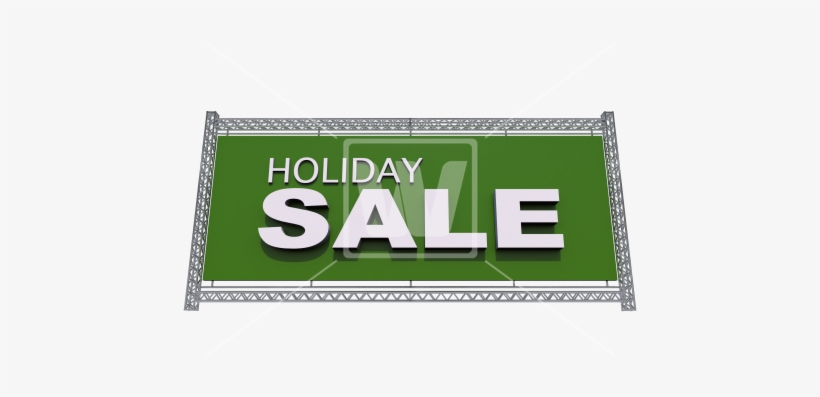 Holiday Sale Green Banner - Banner, transparent png #1033479
