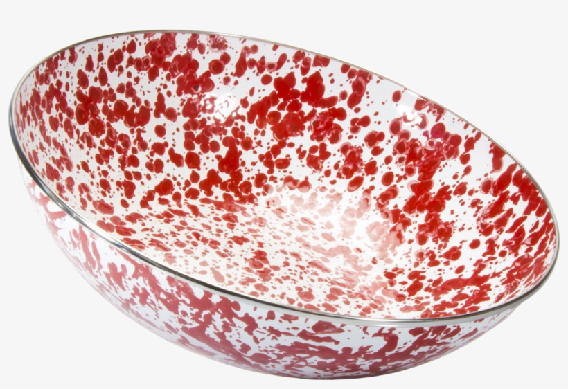 Rd18 Red Swirl Catering Bowl - Golden Rabbit Red Swirl Catering Bowl, transparent png #1033522