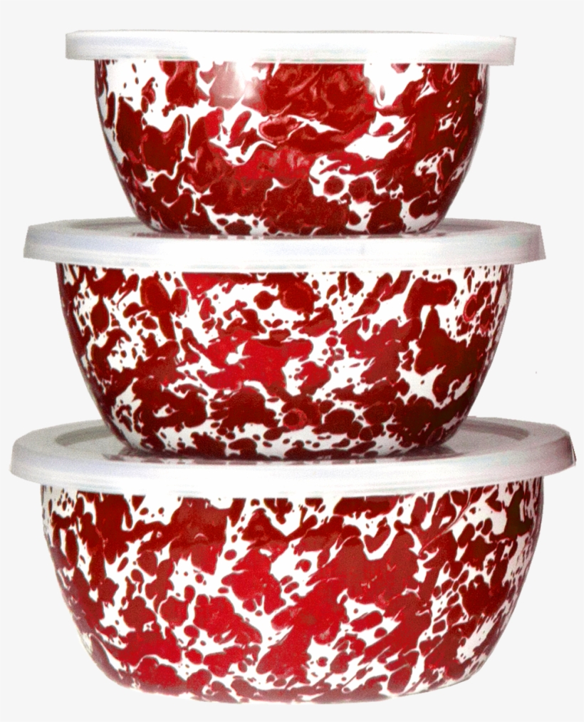 Rd30 Red Swirl Nesting Bowls - Golden Rabbit Green Swirl Nesting Bowls, transparent png #1033733