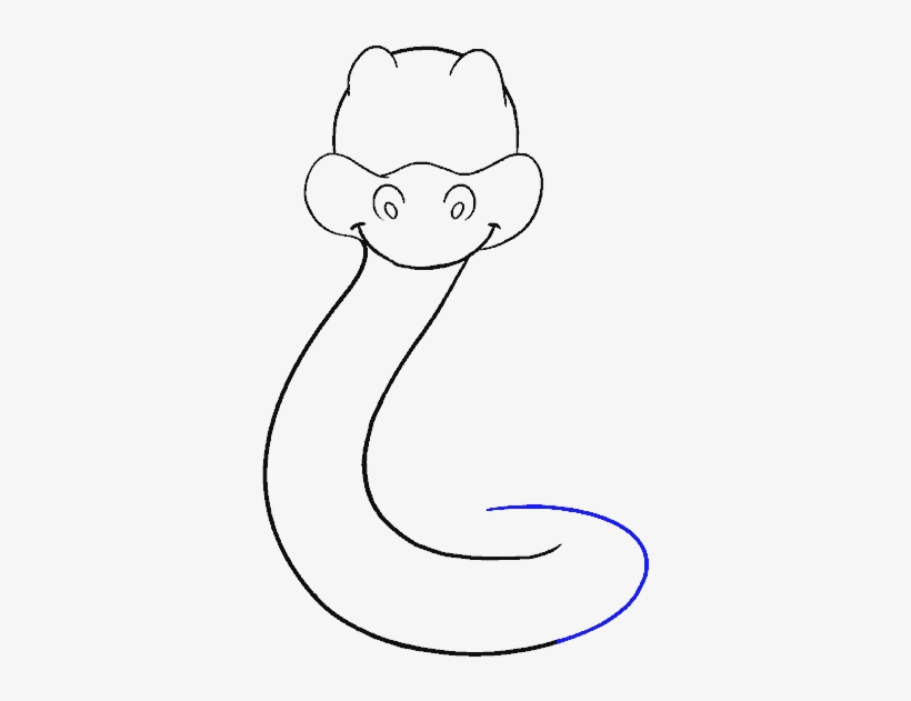 How To Draw Cartoon Snake - Snake, transparent png #1033908