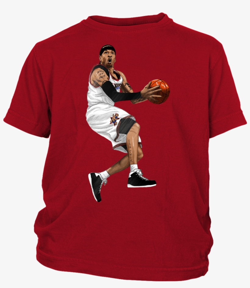 Retro Allen Iverson Youth Shirt - I'm Sassy Like My Aunt - Youth Shirt, transparent png #1033950