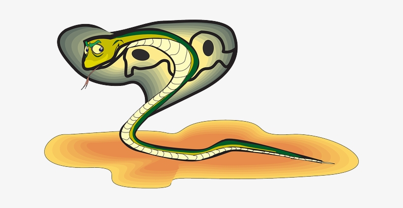 Head, Snake, Sand, Cartoon, Cobra, Raised, Art, Hissing - Cobra Cartoon Png, transparent png #1034130