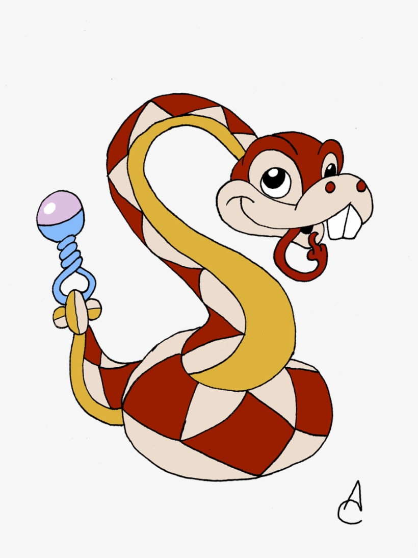 Cutsey Rattlesnake By X-raylawnmower On Clipart Library - Rattlesnake Cartoon, transparent png #1034217