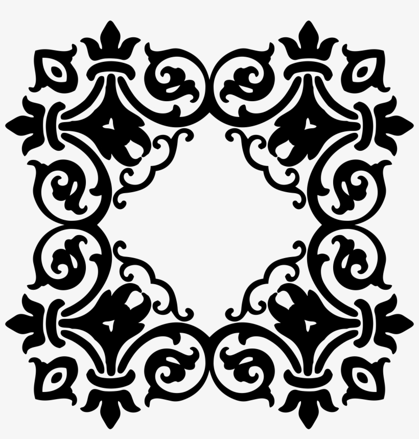 This Free Icons Png Design Of Damask Frame 2, transparent png #1034405