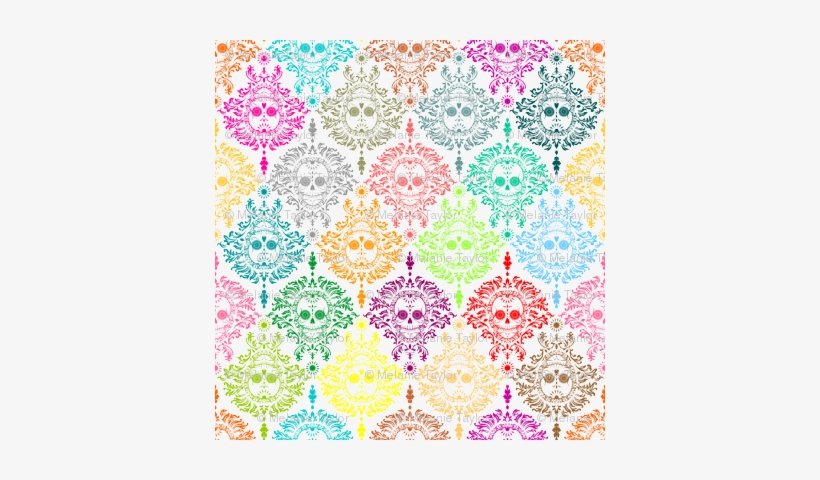 Dead Damask - Colorful - Colorful Damask, transparent png #1035102