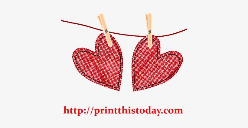 Cloth Hearts Clip Art - Cloth Clips Clipart, transparent png #1035212