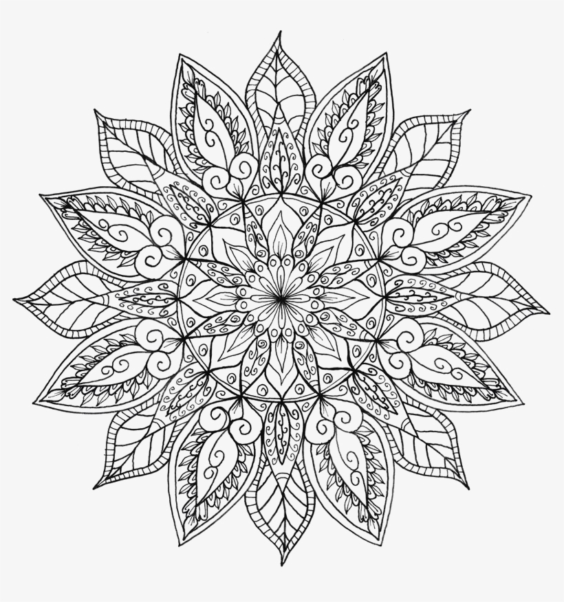 Mandala Png Pic - Floral Mandalas, transparent png #1035274