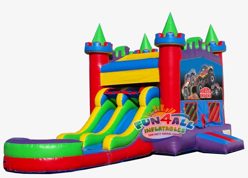 Kings Truck Water Slide Rental Navarre, Gulf Breeze, - Infalatables Png, transparent png #1035584