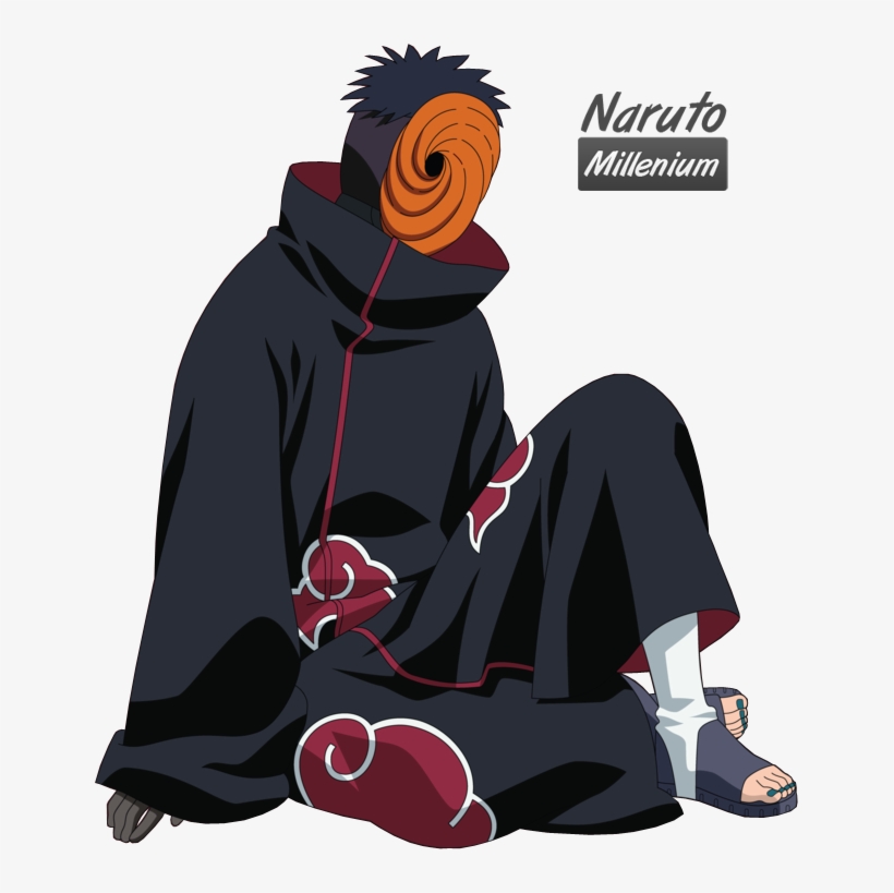 Naruto Sticker - Obito Akatsuki Cosplay, transparent png #1035949