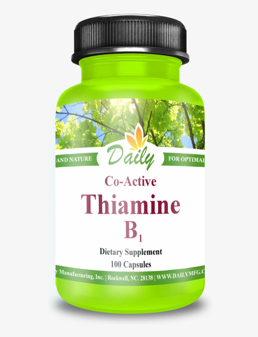 Vitamin B1 - Daily Manufacturing -coenzyme Q-10 |30 Softgel, transparent png #1036250