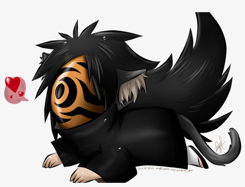 Images Of Madara And Obito Chibi - Fanart De Obito Neko, transparent png #1036316