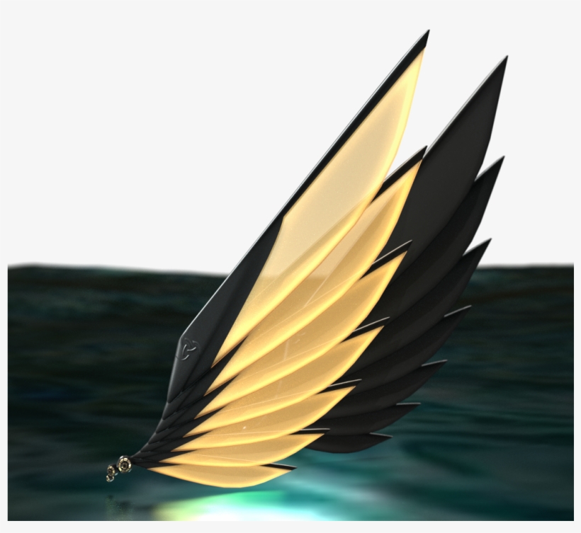 E V E Asgard Wings Black And Glow Gold - Silver, transparent png #1036799