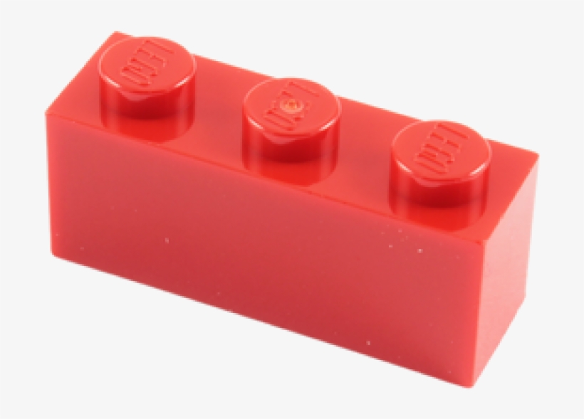 Lego Brick 1 X 3 Red - 2 By 4 Lego Brick, transparent png #1036816