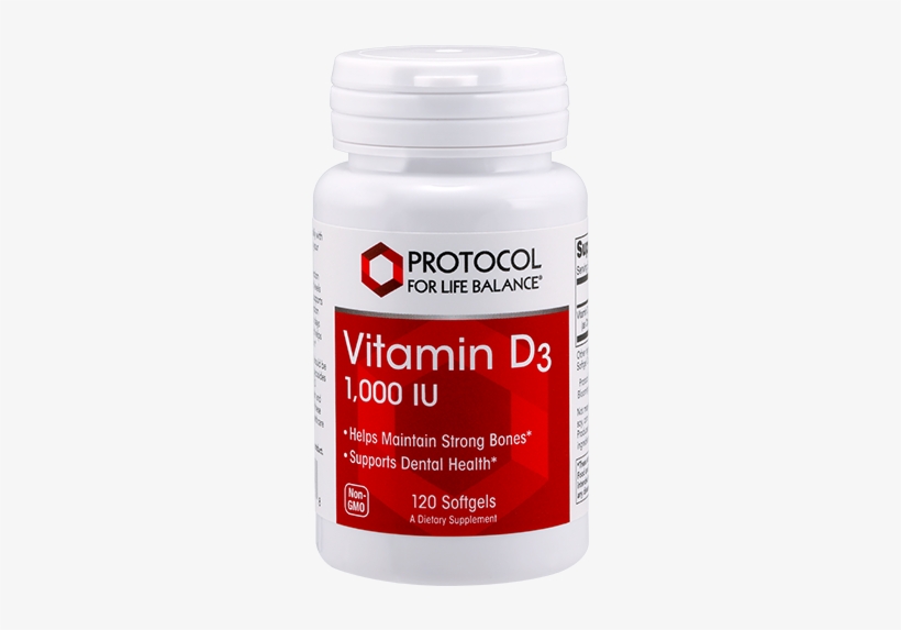 Vitamin D3, 1,000 Iu - Protocol For Life Balance - Cogumin Slcp 400 Mg. -, transparent png #1036918