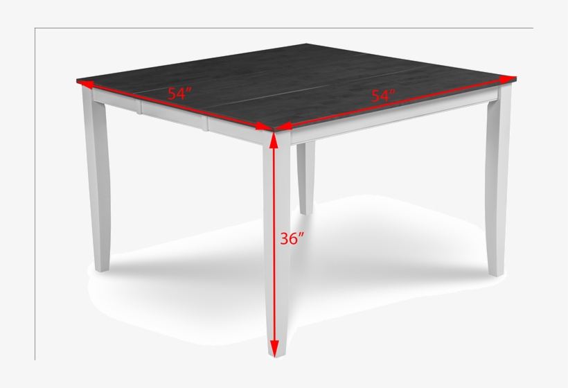 Fullerton Counter Height White Table - Dining Room, transparent png #1037059