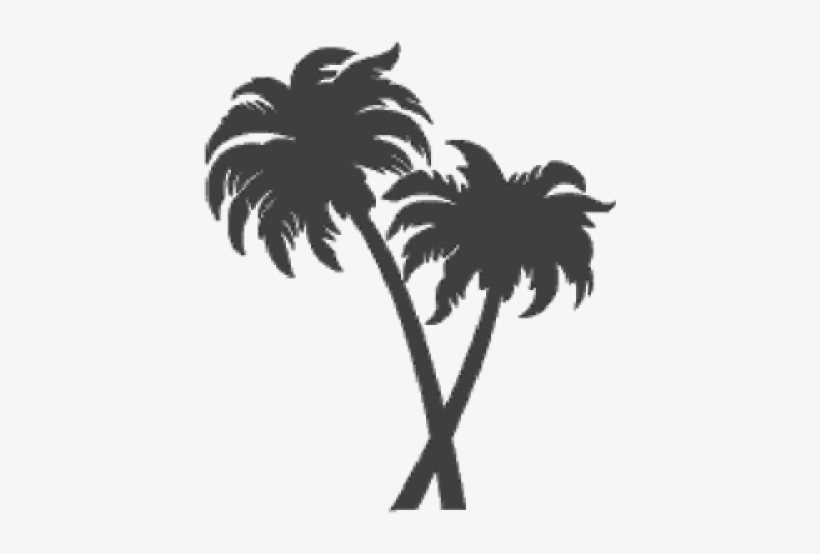 Fired Up Tiles Trees - Two Palm Trees Clipart, transparent png #1037240