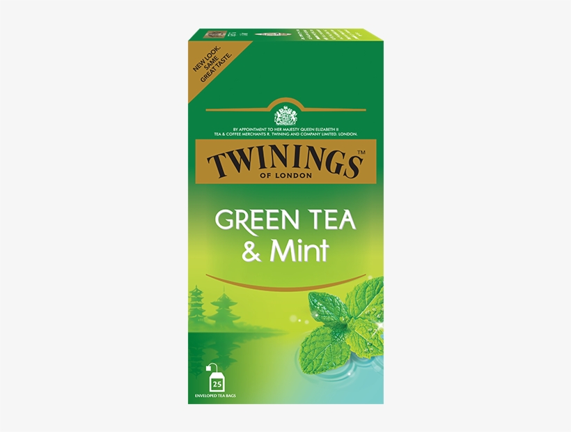 Twining Green Tea & Lemon 25 Tea Bags 40g, transparent png #1037285
