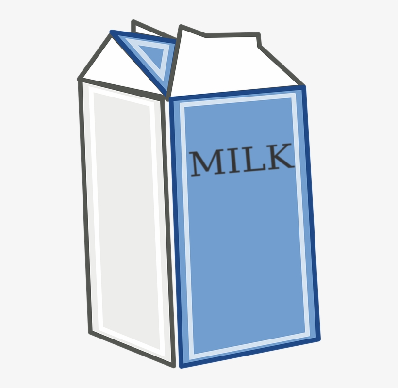Milk Carton 2 Clip Art - Milk Carton Clipart Png, transparent png #1037315