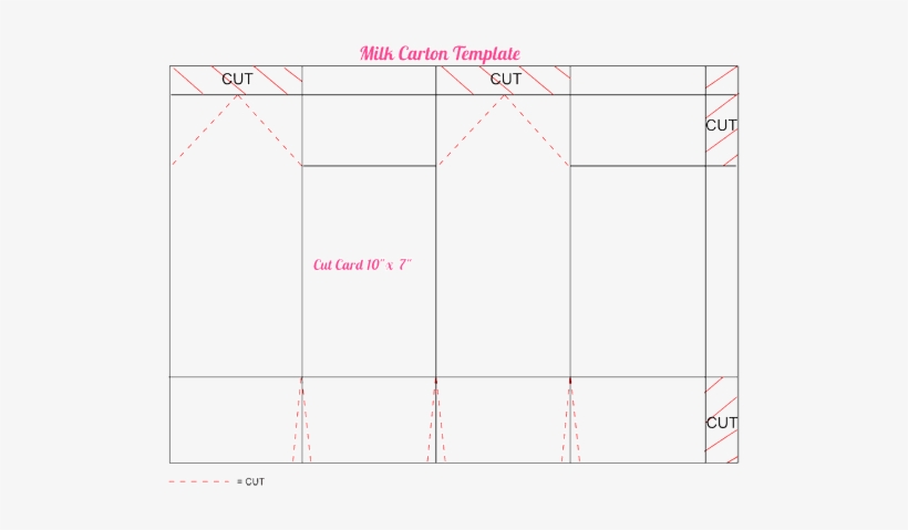 If You Want An Actual Milk Carton, Don't Cut Out The - Milk Carton Gingerbread House Template, transparent png #1037344