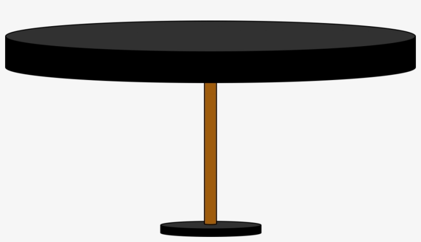 Engaging Round Table Clipart Black And White - R64nd Tab3e Clipart, transparent png #1037414