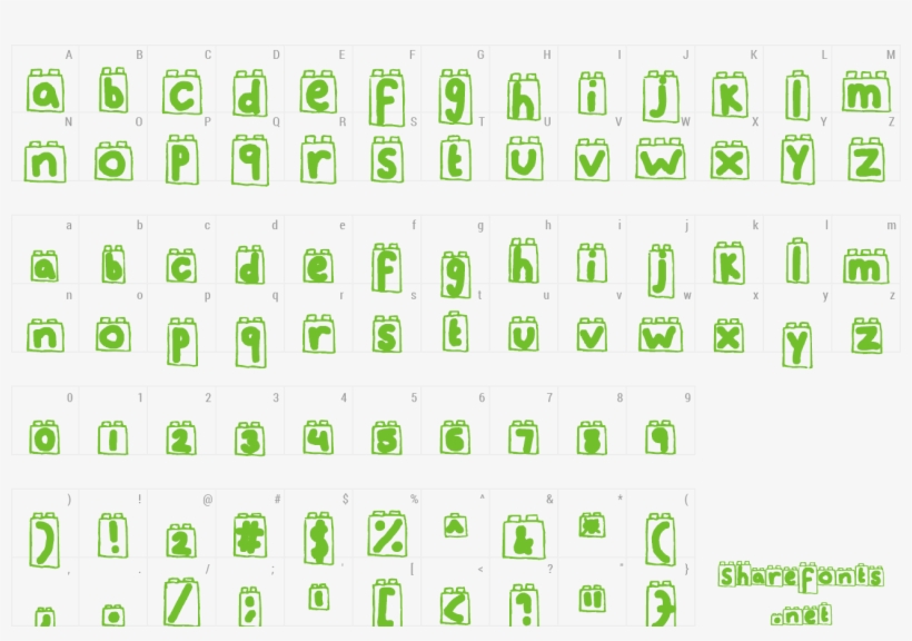 Font Lego Blocks Preview - Font, transparent png #1037513