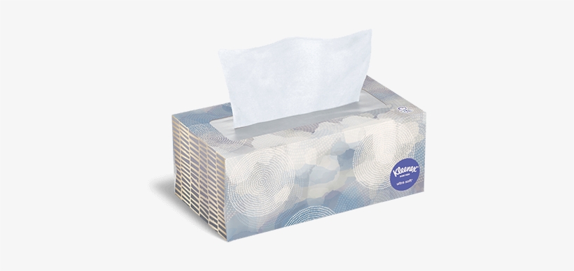 Kleenex Ultra Soft Flat Carton Facial Tissue - Kleenex Ultra Soft, transparent png #1037649