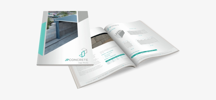 Concrete Lego Blocks Guide - Brochure, transparent png #1037691