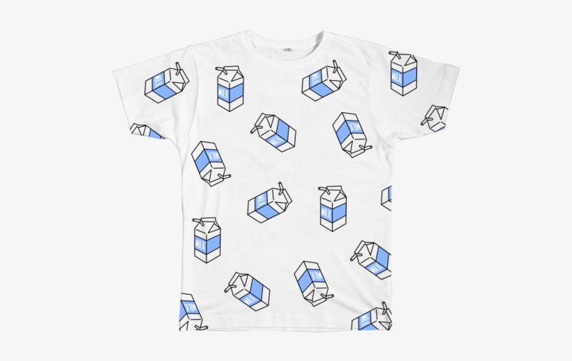 Milk Carton Transparent Gif Tumblr - Aesthetic Unisex T-shirts, transparent png #1037783