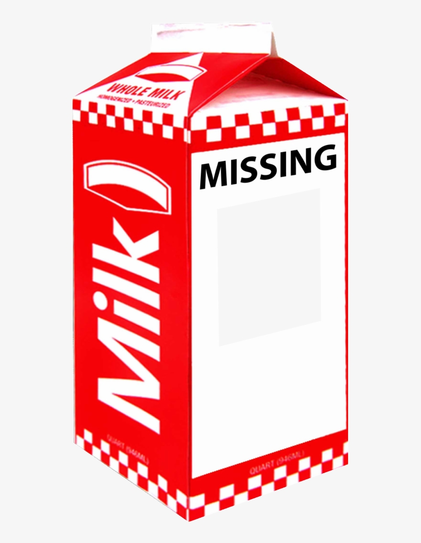 Missing Milk Carton Generator - Missing Milk Carton, transparent png #1037838