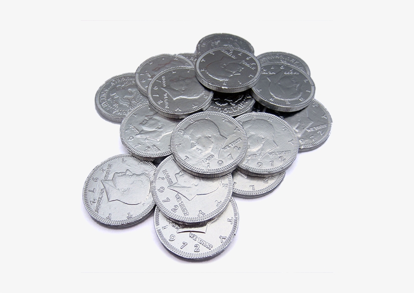 Silver Coin Png File Download Free - Fort Knox Chocolate Silver Coins - 1lb, transparent png #1038905