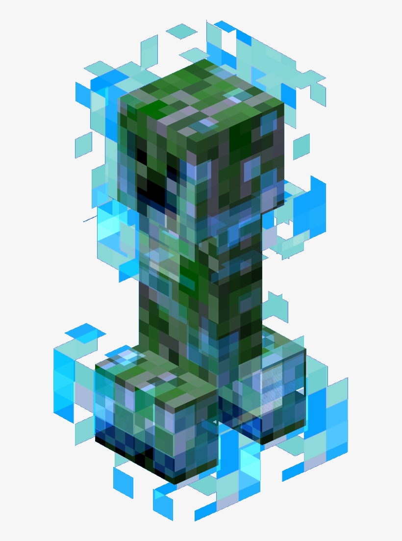 Charged Creeper - Minecraft Creeper, transparent png #1039049
