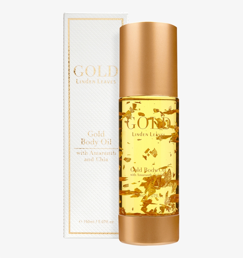 Home - Linden Leaves Gold Body Oil 150ml, transparent png #1039389