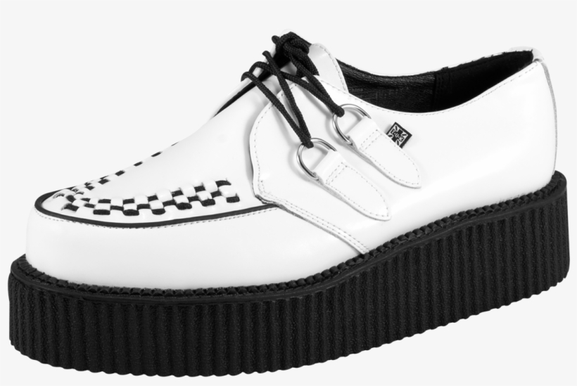 Tanzy's Top Trends For The Fall~ Black And White Creepers - Creepers Shoes White, transparent png #1039431