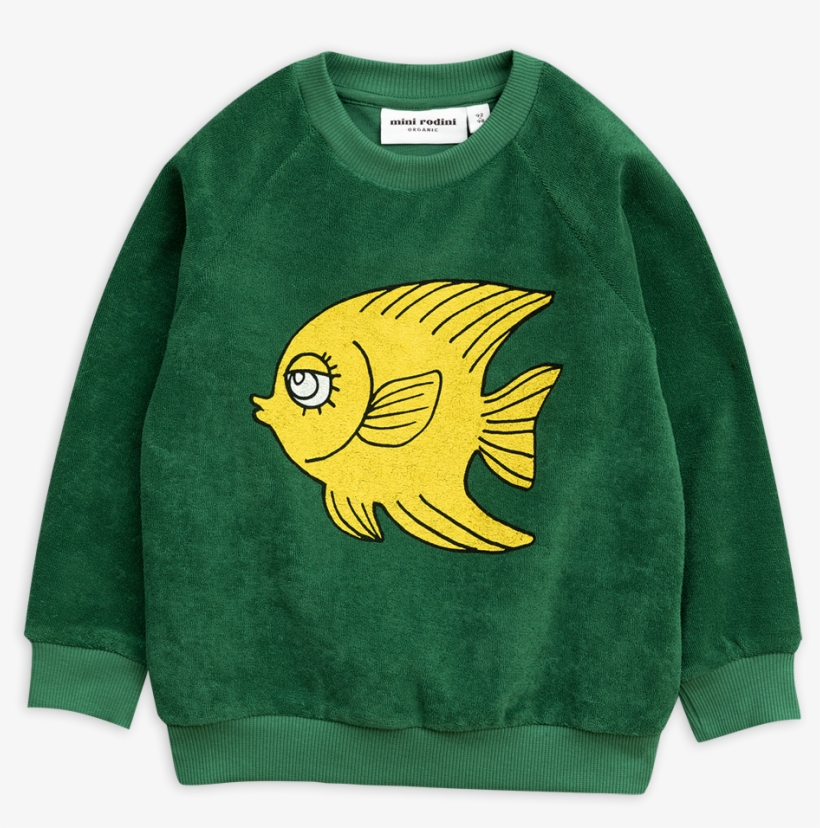 Fish Terry Sweatshirt - Long-sleeved T-shirt, transparent png #1039474