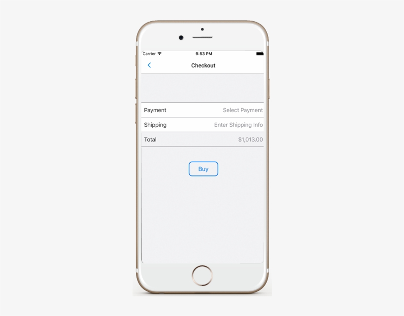 Ecommerce Ios App Template Stripe Payment Checkout - Iphone, transparent png #1039475