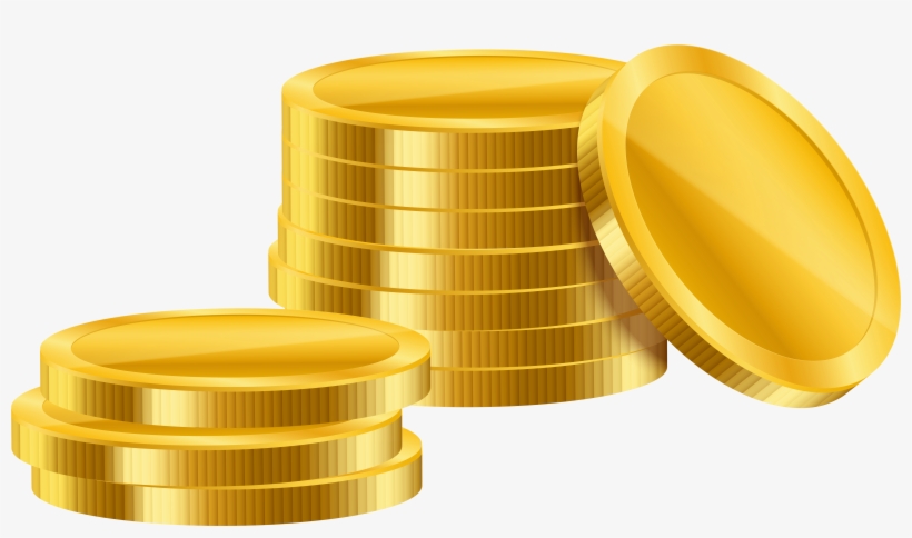 Gold Simple Coins Png Clipart - Portable Network Graphics, transparent png #1039562
