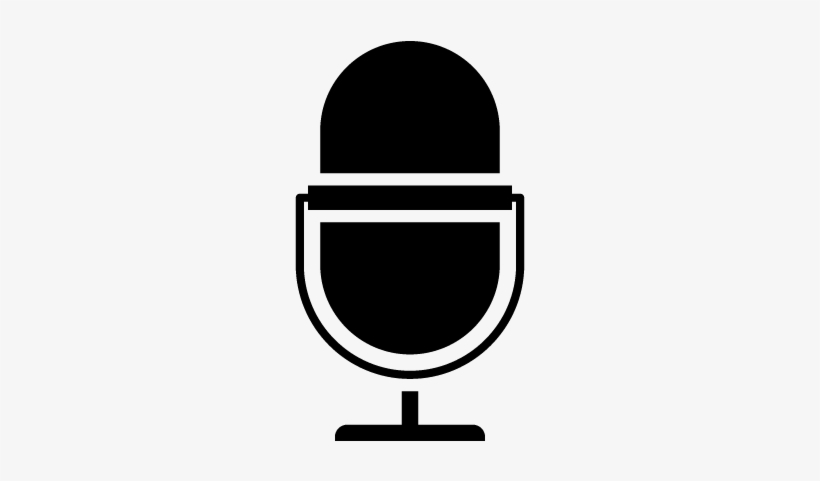 Big Old Radio Mic Vector - Radio Mic Logo, transparent png #1039597