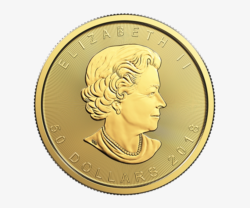 Picture Of 2018 1 Oz Gold Canadian Maple Leaf - 2018 Gold Maple Leaf Coin, transparent png #1039741