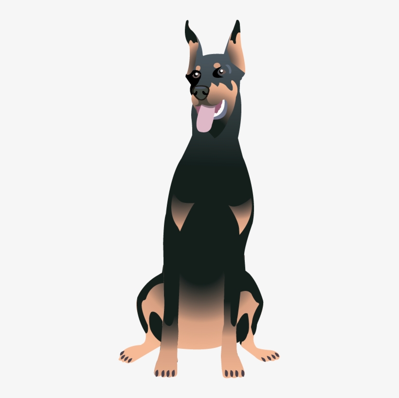 Doberman - Doberman Clipart Transparent, transparent png #1039923