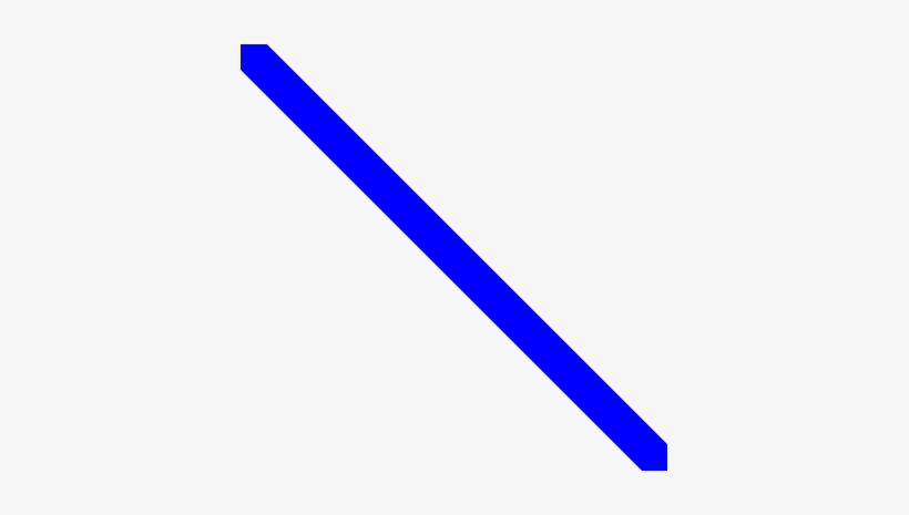 Pure Blue Thick Diagonal Line - Cobalt Blue, transparent png #1039928