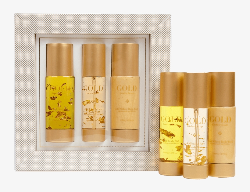 Linden Leaves Gold Oil Set - Gold, transparent png #1039956