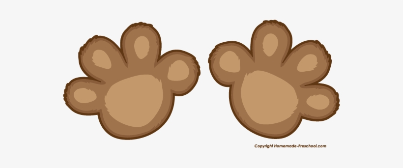 Click To Save Image - Cartoon Bear Paw Prints - Free Transparent PNG  Download - PNGkey