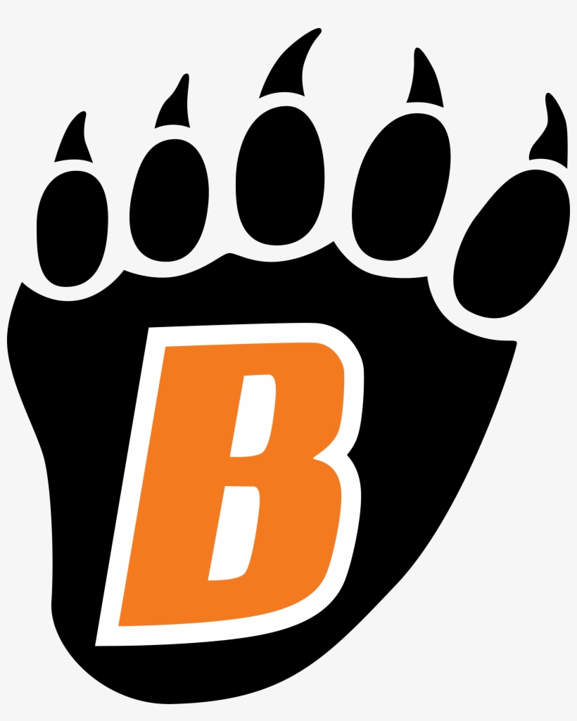 Grizzly Bear Paw Print Clipart Free Images Png - White Bear Lake Hockey Logo, transparent png #1040501